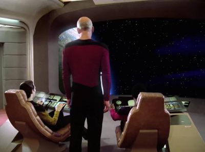 Shields and deflectors up full, sir.
Main phaser banks ready. - Star Trek: The Next Generation
