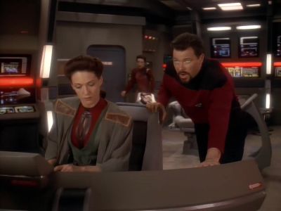 - Shields holding.
- Quantum torpedoes. Full spread. - Star Trek: Deep Space Nine