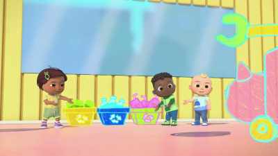 Shiny, whiny bottles
and squishy juice boxes. - CoComelon Lane