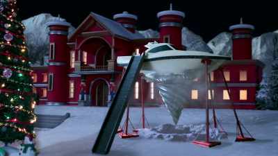 (ship horn blows) - Santa Inc.