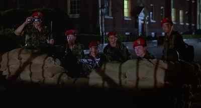Shit. Down. Berets off. - Taps