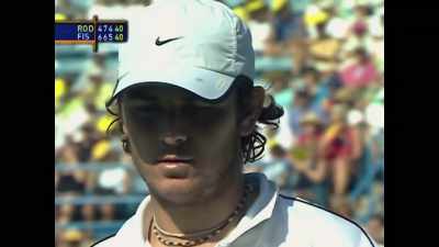 Shit. I knew he went
kick serve to my backhand. - Untold: Breaking Point