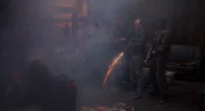 Shit I'm out of ammoEmil Me tooHey Clarence he's still aliveDoes it hurt Does it hurtOkay fun's overClarence Okay let's get out of hereJoe Good night sweet prince - RoboCop