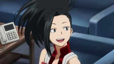 Shoji is requesting
reinforcements at the beach. - My Hero Academia: Heroes Rising