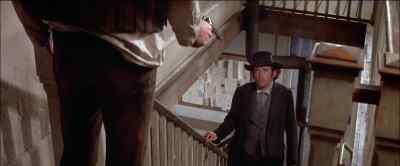 Shot him three times in the back.
Blew his goddamn head off. - Pat Garrett & Billy the Kid