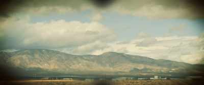 Should be right over those mountains. - Salton Sea