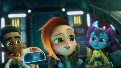 Should've expected you pirates
would steal from Marlaa's junkyard. - Star Wars: Young Jedi Adventures