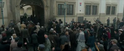 - [shouting continues]
- [Dombey] Go on, get. Oi, you. - Carnival Row