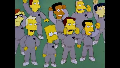(shouting insults) - The Simpsons
