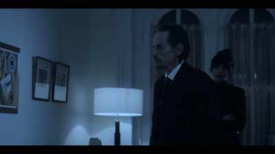 [shouting on television] - October Faction