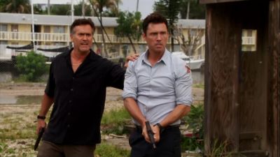 - [ Shouts ]
- Mike, it's over. - Burn Notice