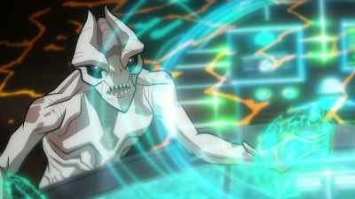 Showing malfunction
on level eight battle gate. - Justice League: Warworld