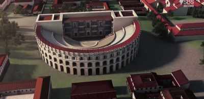 Shows which required
the construction of new structures. - Roman Megastructures