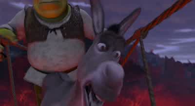 Shrek! I'm looking down! I can't do this. - Shrek