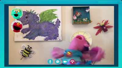 - [shrieking]
- [growling softly] - Sesame Street: Elmo's Playdate