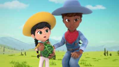 [shrieking nearby] - Dino Ranch
