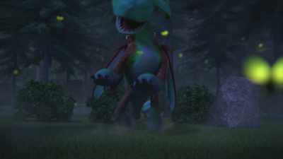 [shrieking]
Please! You have to... hide! - Dragons: The Nine Realms