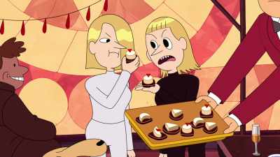 [ Shrieks ]
[ Grumbles ] - Adventure Time: Fionna & Cake