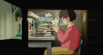 [shuffling foot] - Whisper of the Heart