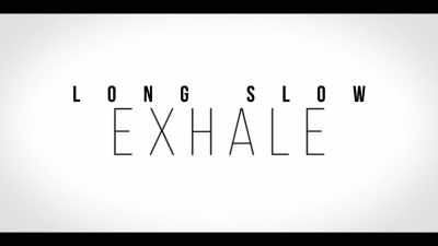 [Shutter snaps] - Long Slow Exhale