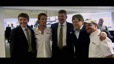[shutters clicking] - Brawn: The Impossible Formula 1 Story