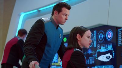 Shuttle bay reports
docking complete. - The Orville