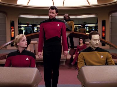 Shuttlecraft has
cleared the bay, sir. - Star Trek: The Next Generation