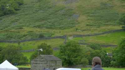 Sid's already on his way
back down the hill, - Our Yorkshire Farm