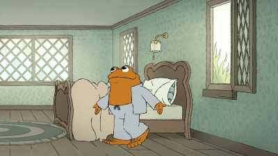 [sighs] And so much to do today.Eat breakfast. Get dressed. - Frog and Toad
