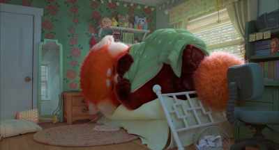 - (SIGHS)
- (BED CREAKS) - Turning Red