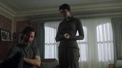 (sighs)
I was exposed to Carter's blood. - The Passage