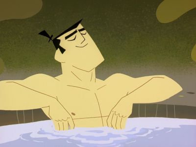 (SIGHS IN RELIEF) - Samurai Jack