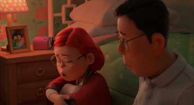 (SIGHS) Nothing.
She won't talk about it. - Turning Red