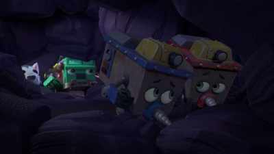 [sighs] Thank goodness you found us!
We really need your help. - Mighty Monsterwheelies