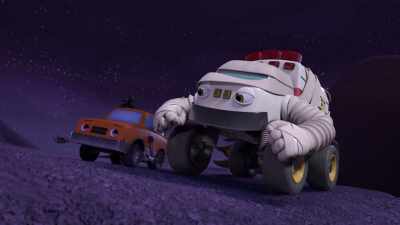 [sighs] Thanks for helping me
get back onto solid road. - Mighty Monsterwheelies