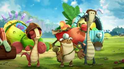 (Sighs) You're right! Bring on round two! - Gigantosaurus