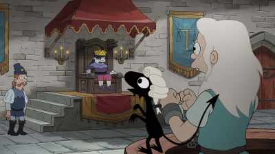 Silence, sister!
It's Big King Derek to you! - Disenchantment