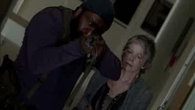 No! Hold your fire! It's over. It was just about her. Stand down. - The Walking Dead