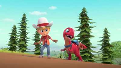[silly groaning] - Dino Ranch