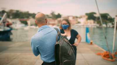 Silvia's little
brother, Agostino, - Stanley Tucci: Searching for Italy