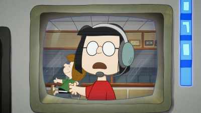 Since your bones and muscles
don't need to work as hard - Snoopy in Space