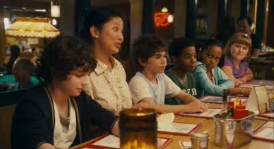 Really Since when did you learn to speak ChineseIt's just something I picked up watching a cooking showThat's great Maybe you should focus a little less on the talkingand a little more on the cookingBurnYou got toldYou got toe - Grown Ups