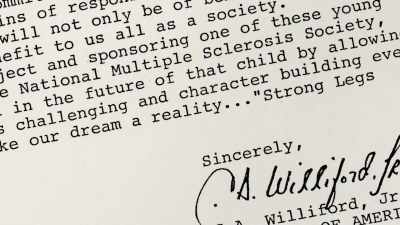 "Sincerely, C.A. Williford Jr., - Shadow of a Wheel