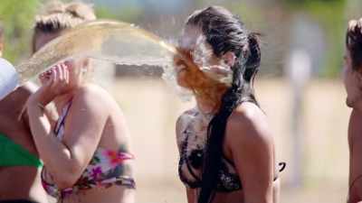 SINGER: # Guess what,
I'm having more fun # - Love Island