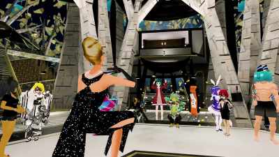 Singing For auld lang syne. - We Met in Virtual Reality