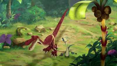 (singing)
♪ Friends forevermore ♪ - Gigantosaurus