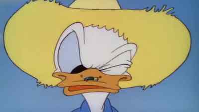 (SINGING)
In a cavern, in a canyon - Old MacDonald Duck