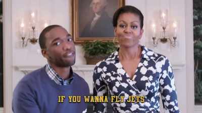 [singing lyrics] - First Ladies