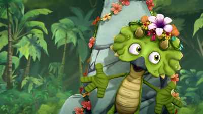 (singing)
♪ So says the Top Dino ♪ - Gigantosaurus