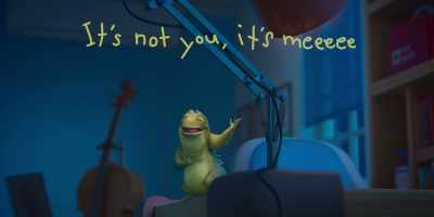 [singing the letter] - Leo